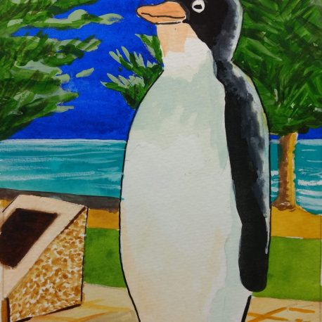 Penguin beachfront